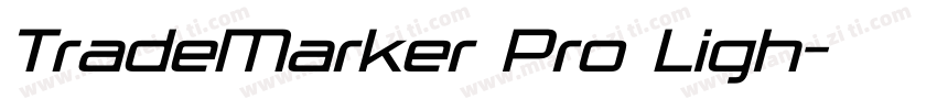 TradeMarker Pro Ligh字体转换